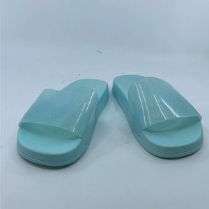 BP Teal June Jelly Slide Sandal Slides
